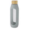 Tidan 600 ml borosilicate glass bottle with silicone grip