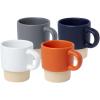 Olympia 130 ml stackable expresso cup with clay bottom