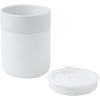 Java 330 ml ceramic tumbler with silicone wrap and plastic lid