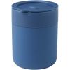 Java 330 ml ceramic tumbler with silicone wrap and plastic lid