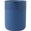 Java 330 ml ceramic tumbler with silicone wrap and plastic lid
