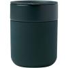 Java 330 ml ceramic tumbler with silicone wrap and plastic lid