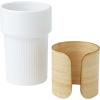 Fika 340 ml tumbler with bamboo sleeve