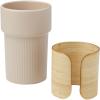 Fika 340 ml tumbler with bamboo sleeve