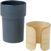 Fika 340 ml tumbler with bamboo sleeve