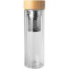 Bailey 400 ml borsilicate glass infuser bottle with bamboo lid