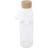 Porto 500 ml glass water bottle with silicone handle and bamboo lid