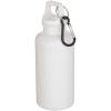 Oregon 400 ml solid colour RCS recycled plastic water bottle with carabiner