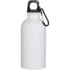 Oregon 400 ml matte RCS recycled single wall stainless steel water bottle with carabiner