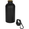 Oregon 400 ml matte RCS recycled single wall stainless steel water bottle with carabiner