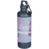 Oregon 750 ml solid colour RCS recycled plastic water bottle with carabiner