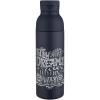 Illuminate 650 ml RCS recycled double wall stainless steel water bottle with 3-piece lid set