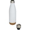 Cove 500 ml double wall vacuum insulated stainless steel water bottle with cork details
