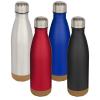Cove 500 ml double wall vacuum insulated stainless steel water bottle with cork details