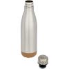 Cove 500 ml double wall vacuum insulated stainless steel water bottle with cork details