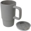 Carter 450 ml ceramic mug with plastic lid