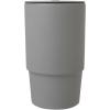 Carter 450 ml ceramic mug with plastic lid