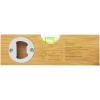 Flush bamboo spirit level with bottle opener