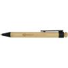 Rattan bamboo and recycled plastic ballpoint pen (black ink)
