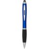 Nash RCS recycled plastic stylus ballpoint pen with coloured barrel and black grip (blue ink)