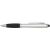 Nash RCS recycled plastic stylus ballpoint pen with coloured barrel and black grip (black ink)