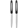 Geneva stylus ballpoint pen and rollerball pen set (blue ink)