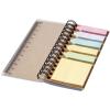Spinner spiral notebook with coloured sticky notes