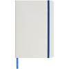 Spectrum A5 white notebook with coloured strap