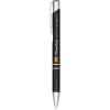 Moneta anodized aluminium click ballpoint pen (black ink)