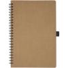 Cobble A5 wire-o recycled cardboard notebook with stone paper
