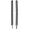 Lucetto recycled aluminium ballpoint and rollerball pen gift set (black ink)