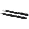 Lucetto recycled aluminium ballpoint and rollerball pen gift set (black ink)