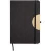 Laura A5 hard cover notebook and ballpoint pen gift set (black ink)