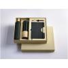 Carmen A5 hard cover notebook and ballpoint pen gift set (black ink)