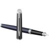 Hemisphere colour blocking fountain pen with palladium trim (blue ink)