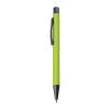 Plastic ballpoint pen with metal clip