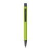 Plastic ballpoint pen with metal clip