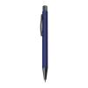 Plastic ballpoint pen with metal clip