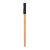 Wooden ballpen with black plastic cap