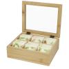 Ocre bamboo tea box