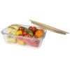 Roby 1000 ml glass lunch box with bamboo lid