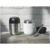 Supo 480 ml double-walled recycled stainless steel lunch pot with foldable spoon
