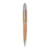 Metal twist ballpen with bamboo coating