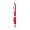 Plastic ball pen with metal clip