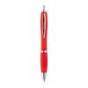 Plastic ball pen with metal clip