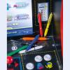 Plastic ball pen with metal clip