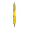 Plastic ball pen with metal clip