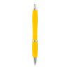 Plastic ball pen with metal clip