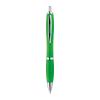 Plastic ball pen with metal clip