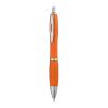 Plastic ball pen with metal clip